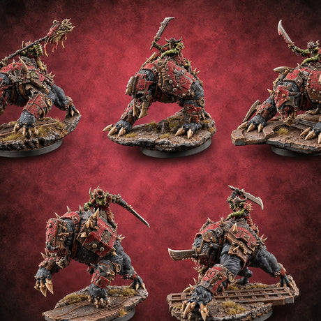 Small Rider, Large Mistake Goblin Riders on Hell Hounds — painted concept preview (miniature supplied unpainted)