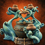 Potions Rise, Pages Turn Elemental Brewing Cauldron — painted concept preview (terrain supplied unpainted)