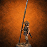 At Spear's Rest Human Ashigaru Spearman E — painted concept preview (miniature supplied unpainted)