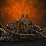Ready the Harpoon Human Reaver Skiff Miniature for Dungeons and Dragons, Pathfinder or other TTRPGs