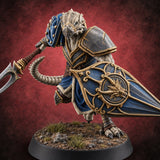 Shields Up, Forks Out Dragonborn Warden C — painted concept preview (miniature supplied unpainted)