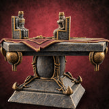 Two Crowns, One Parley Ornate Stone Map Table — painted concept preview (terrain supplied unpainted)