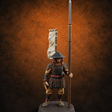 Standing Ready Human Ashigaru F — painted concept preview (miniature supplied unpainted)