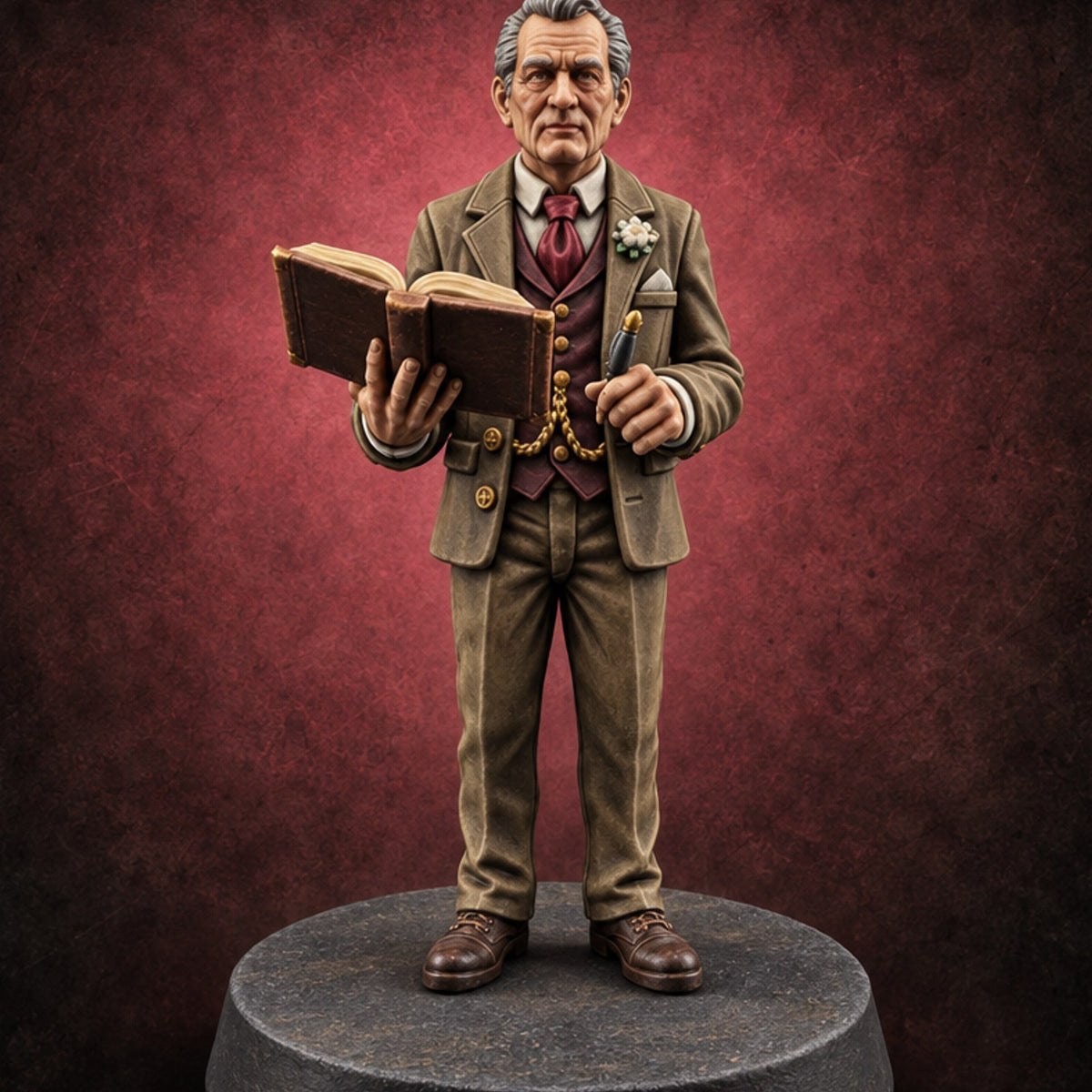 Marking Your Answers Wrong Human Professor — painted concept preview (miniature supplied unpainted)