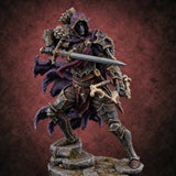 No Footstep Goes Uncounted Drow Scout — painted concept preview (miniature supplied unpainted)