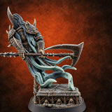 Cold Tresses Wraith Scythe Warrior C — painted concept preview (miniature supplied unpainted)