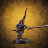 Levelled Spears Human Ashigaru B — painted concept preview (miniature supplied unpainted)