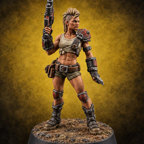 Rookies With Loaded Attitude Human Raider C — painted concept preview (miniature supplied unpainted)
