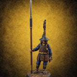 Standing Ready Human Ashigaru E — painted concept preview (miniature supplied unpainted)