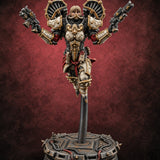 Prayers Descend Armed Human Jump Pack Warrior A — painted concept preview (miniature supplied unpainted)