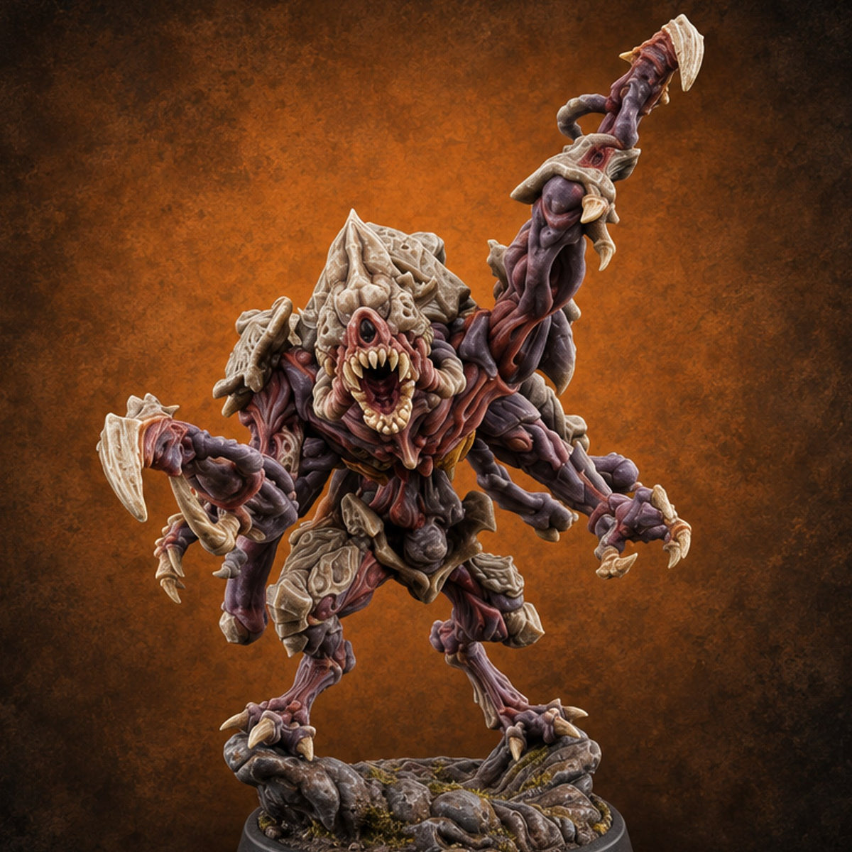 Shocking Table Manners Chasme Demon C — painted concept preview (miniature supplied unpainted)