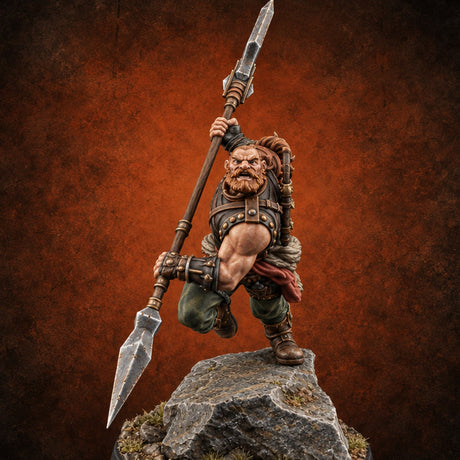 Not Their First Wyrm Dragon Hunter B — painted concept preview (miniature supplied unpainted)