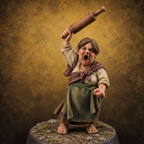 The Village Has Had Enough Halfling Villager A — painted concept preview (miniature supplied unpainted)