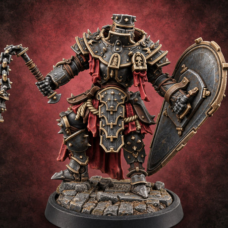 Appeal Denied at Dawn Human Spiked-Armour Executioner E — painted concept preview (miniature supplied unpainted)