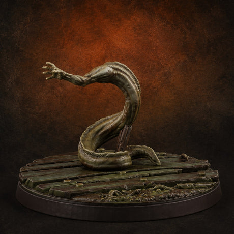 Lurking in the Mire Swamp Monster D — painted concept preview (miniature supplied unpainted)