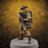 Sweeping the Perimeter Human Bullpup Rifleman C — painted concept preview (miniature supplied unpainted)