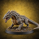 Hide Like Cobblestones Basilisk Monster — painted concept preview (miniature supplied unpainted)