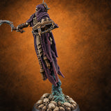 Grave Reading Habits Lich Necromancer B — painted concept preview (miniature supplied unpainted)