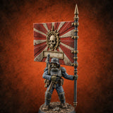 Breathe Easy, Fight Hard Human Gas-Masked Soldier A — painted concept preview (miniature supplied unpainted)