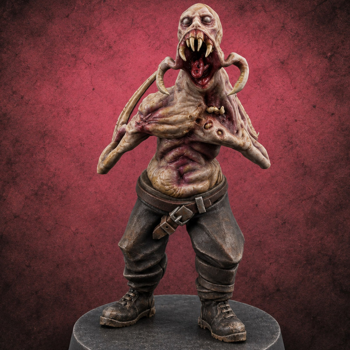 The Flesh Forgot Its Shape Chaos Spawn Thrall E — painted concept preview (miniature supplied unpainted)