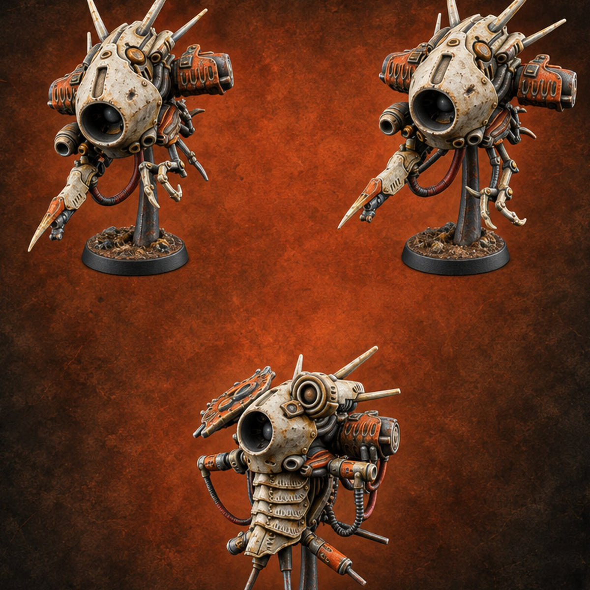 Vital Signs Pending Retriever Tracking Constructs — painted concept preview (miniature supplied unpainted)