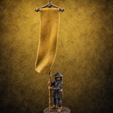 Lets Go Human Ashigaru Command Figure B — painted concept preview (miniature supplied unpainted)