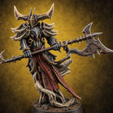 Pole Position in Perdition Death Knight Polearm Warrior C — painted concept preview (miniature supplied unpainted)
