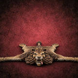 Rug Burn Risk Wooden Hunting Lodge Trophy Display C — painted concept preview (terrain supplied unpainted)