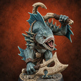 Madness Comes in Shoals Kuo-toa Tide Raider B — painted concept preview (miniature supplied unpainted)