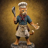 The Special Has Claws Tabaxi Chef — painted concept preview (miniature supplied unpainted)