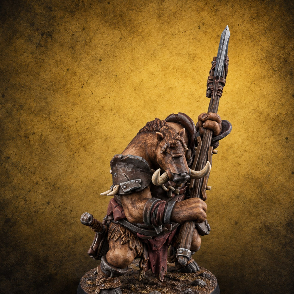 No Fence Holds Us Wereboar Raider A — painted concept preview (miniature supplied unpainted)