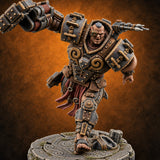 Chain Skirts Ogre Armoured Gunner C — painted concept preview (miniature supplied unpainted)