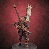 Bowstrings Taut Human Ashigaru Archer J — painted concept preview (miniature supplied unpainted)