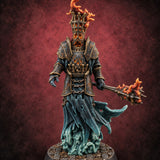 Hot Head, Cold Heart Wraith Flame-Headed Mace Warrior — painted concept preview (miniature supplied unpainted)