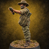 Reload Faster, Brew Later Bazooka Soldier in Slouch Hat B — painted concept preview (miniature supplied unpainted)