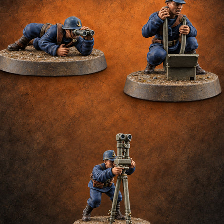 Eyes on the Horizon Human Naval Observers — painted concept preview (miniature supplied unpainted)