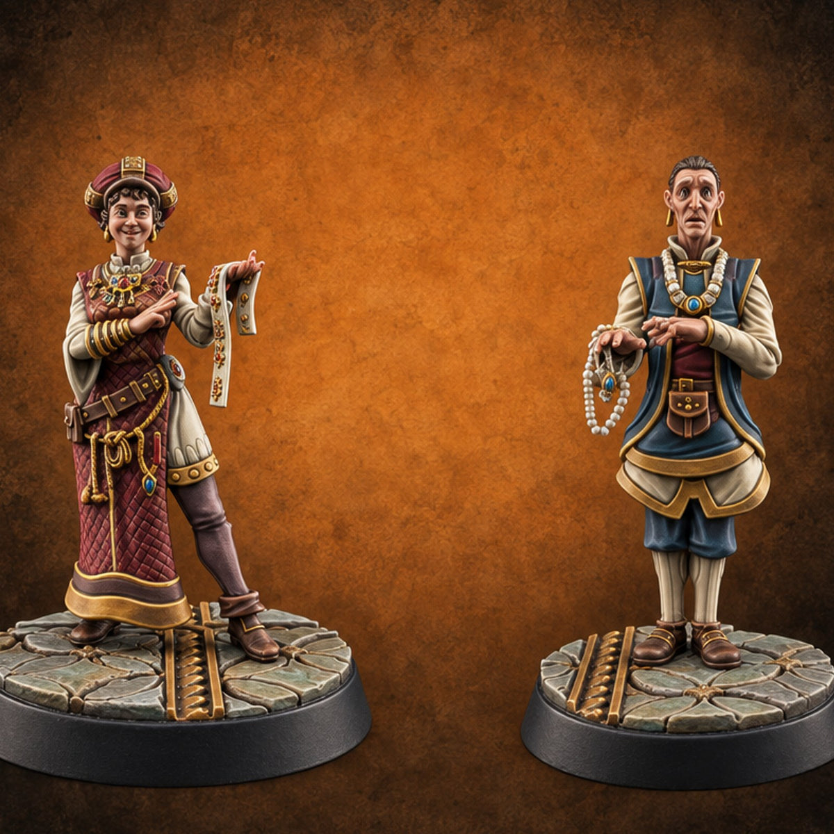 Pearls Before Patrons Human Jewelers — painted concept preview (miniature supplied unpainted)