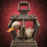 Duck Says Quack Off Stone Cage with Duck — painted concept preview (terrain supplied unpainted)
