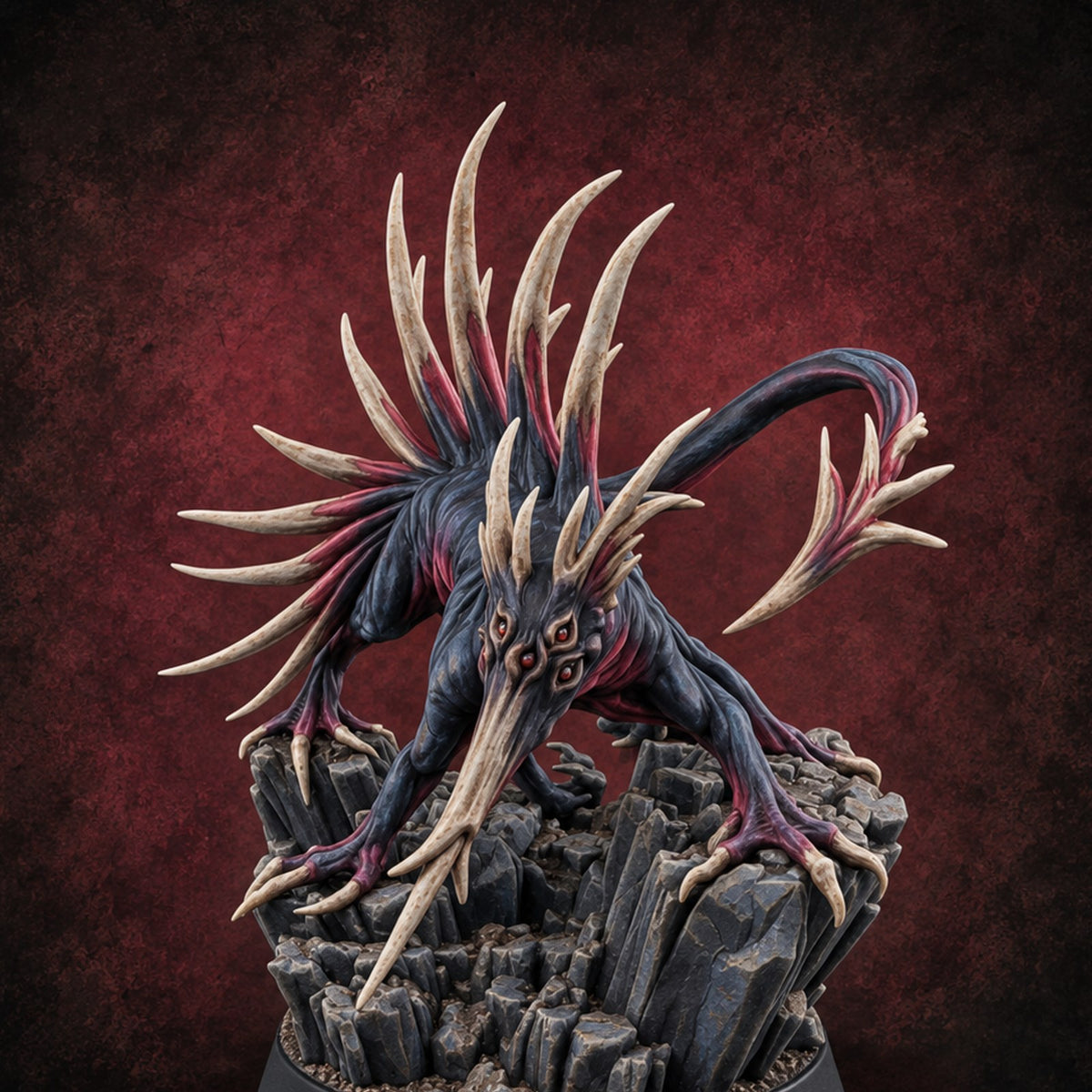 Bristling with Rage Hound of Tindalos A Miniature for Dungeons and Dragons, Pathfinder or other TTRPGs