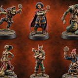 Everyone Wanted This Lot Human and Yuan-ti Auction Bidders — painted concept preview (miniature supplied unpainted)