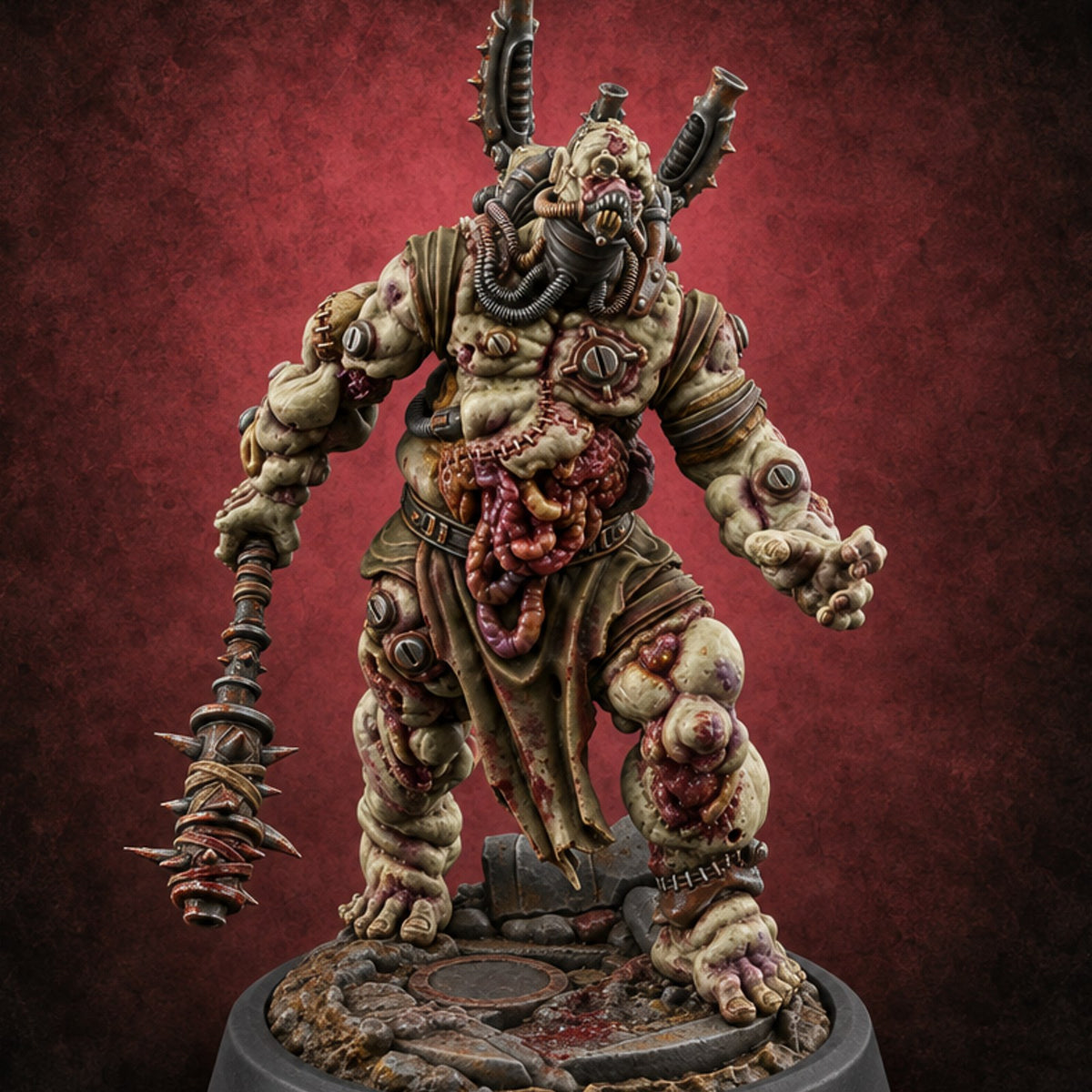 Reporting Late, Still Reporting Zombie Conscript A — painted concept preview (miniature supplied unpainted)