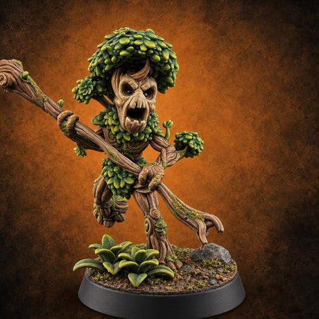 Leaf No One Behind Human Forest Druid G — painted concept preview (miniature supplied unpainted)
