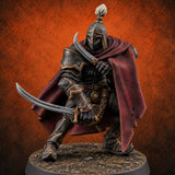 The Guard Never Saw Him Kneel Human Assassin — painted concept preview (miniature supplied unpainted)