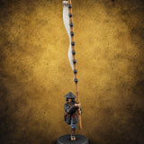 Sound the Advance Human Ashigaru Command Trooper B — painted concept preview (miniature supplied unpainted)