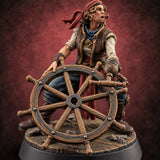 Hull Cut to Order Human Boat Builder A — painted concept preview (miniature supplied unpainted)