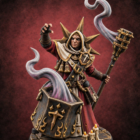 Prescription Written in Smoke Apothecary Priestess — painted concept preview (miniature supplied unpainted)