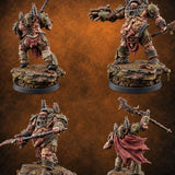 Pus and Circumstance Ogre Armoured Warriors — painted concept preview (miniature supplied unpainted)