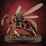 Stinger Out, Claws Up Chasme Winged Insect Demon B — painted concept preview (miniature supplied unpainted)