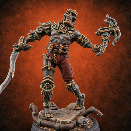 Spare Parts Department Warforged Workshop Automaton B — painted concept preview (miniature supplied unpainted)