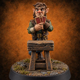 Nobody Trusts the Dealer Card Player D — painted concept preview (miniature supplied unpainted)